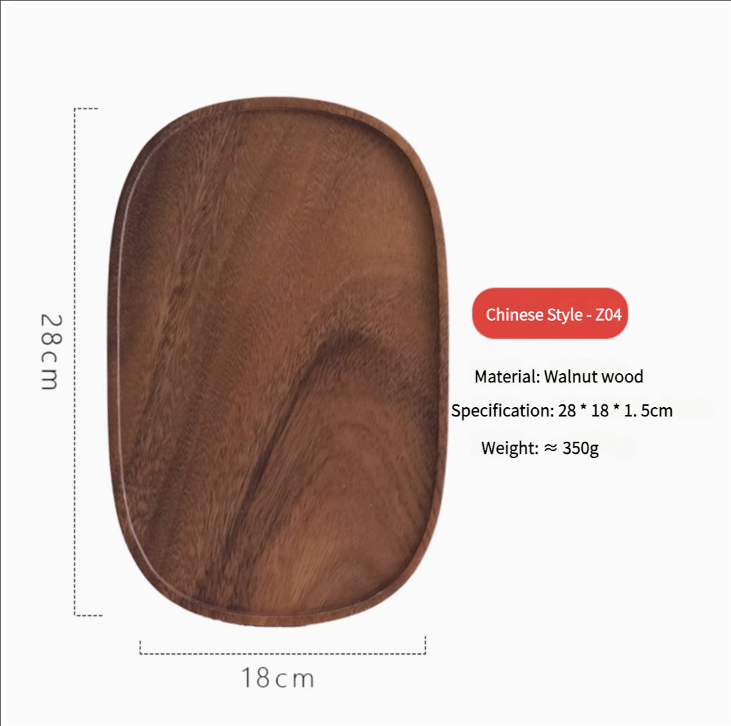 3-in-1 Rectangular Serving Tray - For Coffee/Books/Plants with Anti-Slip Pads (Wall Mountable)