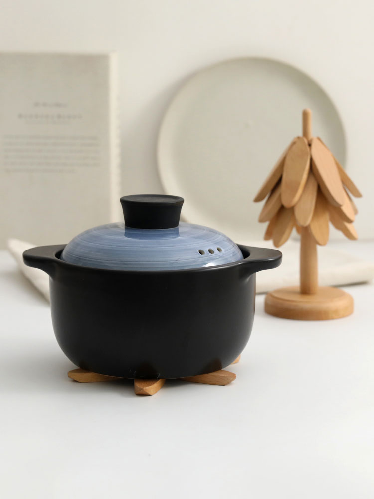 Scandinavian Heat-Resistant Set - 5pc Solid Wood Trivet for Pots/Bowls/Cups (Eco-Friendly Kitchenware)