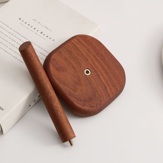 Commercial-Grade Paper Roll Stand - Solid Wood Countertop Holder for Restaurants/Bars