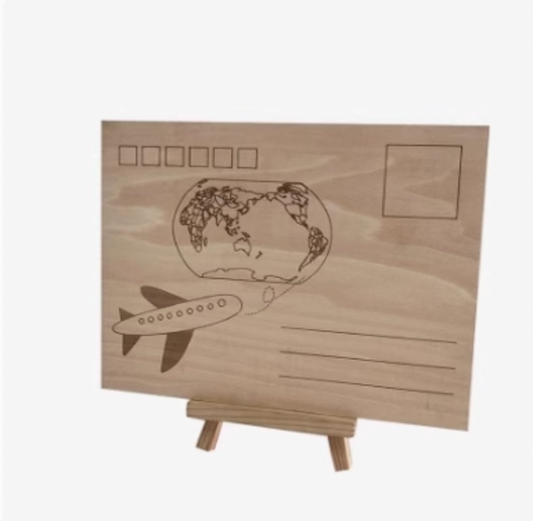 Luxury Laser-Cut Wooden Invitations - Custom Wedding/Birthday Cards with Gold Foil Stamping (100% Handmade)
