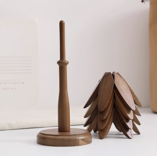 Solid Wood Tree Insulation Mat, Dining Table Mat, Heat-Resistant And Heat-Resistant Pot Mat, Household Plate, Dish Insulation Mat, Cup Mat