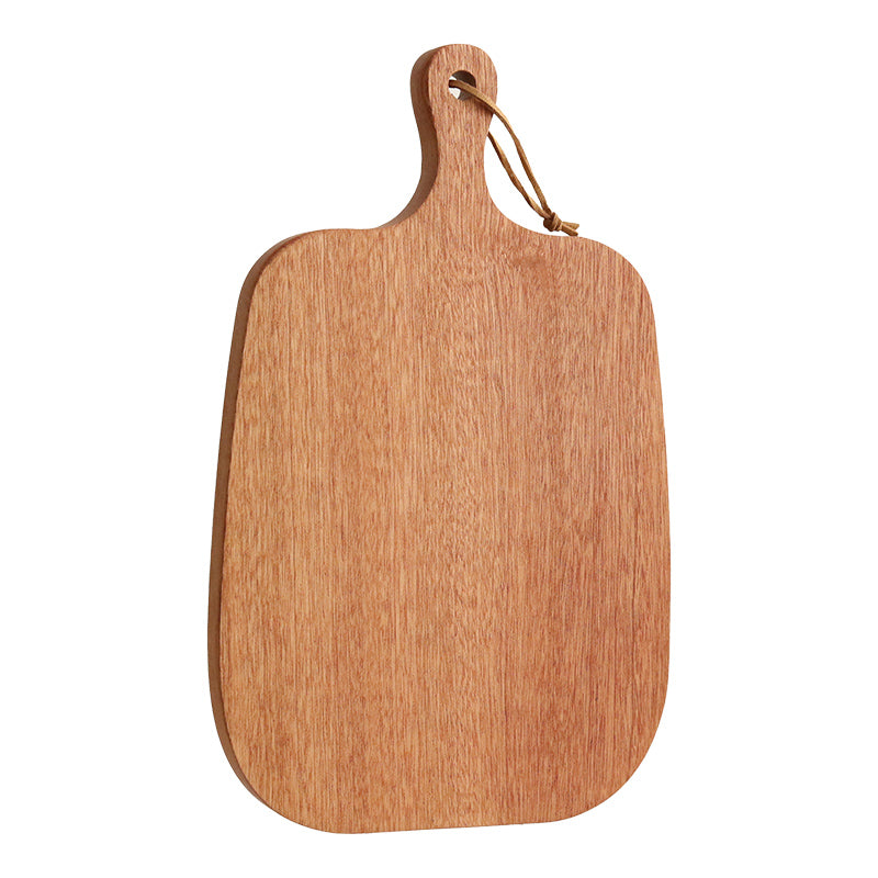 Solid Wood Cutting Board, Kitchen Cutting Fruit Board With Handle, Wooden Steak Breadboard, Cutting Vegetable Board, Cutting Board