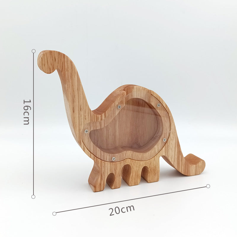 Wooden Piggy Bank, Money Box, Piggy Bank Ornament, Cartoon Transparent Gift, Christmas Tree, New Year'S Money