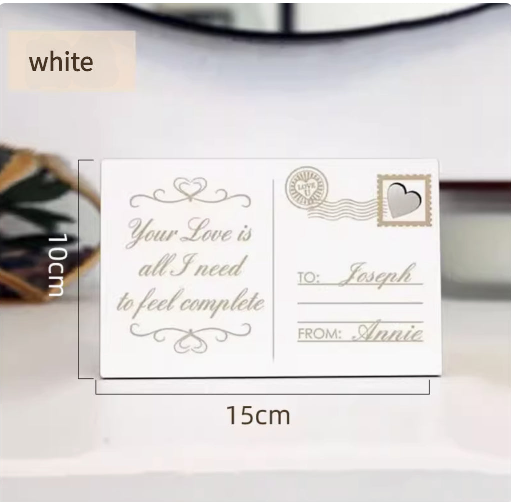 Personalized Wooden Greeting Cards - Customize for Birthdays/Weddings/Anniversaries (Eco-Friendly & Unique)