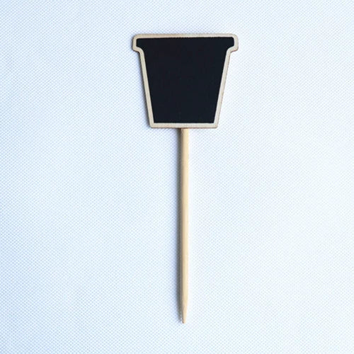 Mini Wooden Blackboard Message Board – Succulent Plant Label, Kids Chalkboard Sign & Home Decor (5x7cm, Eco-Friendly, Gift for Teachers/Moms)