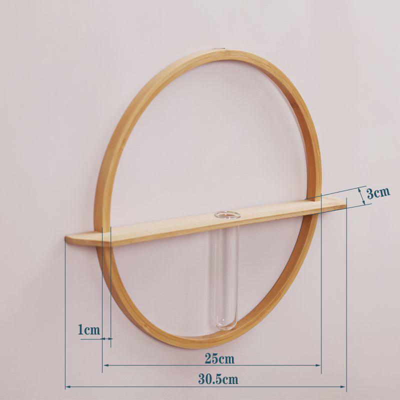 Scandinavian Wall Flower Pots - Minimalist Hanging Hydroponics for Indoor Plants | Geometric Wall Art & Home Greenery Decor