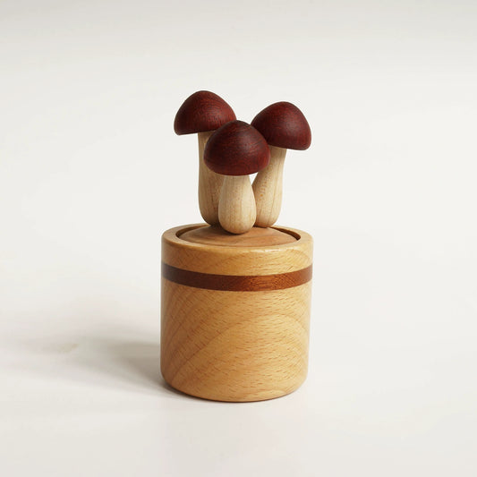 Wooden Mushroom Aroma Diffuser - Essential Oil Diffuser for Home & Office, Handmade Wooden Aromatherapy Gift (Healing Series, Festive Decor, Trendy Eco-Friendly Toy)