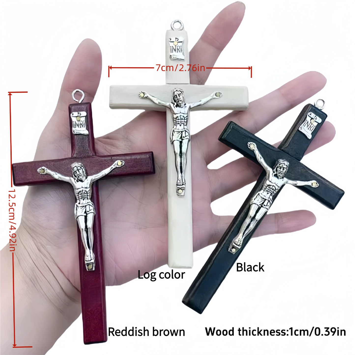 Handmade Easter Wooden Cross Wall Hanging – Church Decor & Religious Pendant (Hemu Style, Faith-Based Gift, 3D Carved Art)