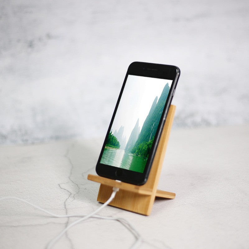 Personalized Bamboo Phone Stand – Custom Photo & Text Engraved Gift for Lovers, Parents (Christmas/Mother's Day/Father's Day Commemoration, Eco-Friendly)