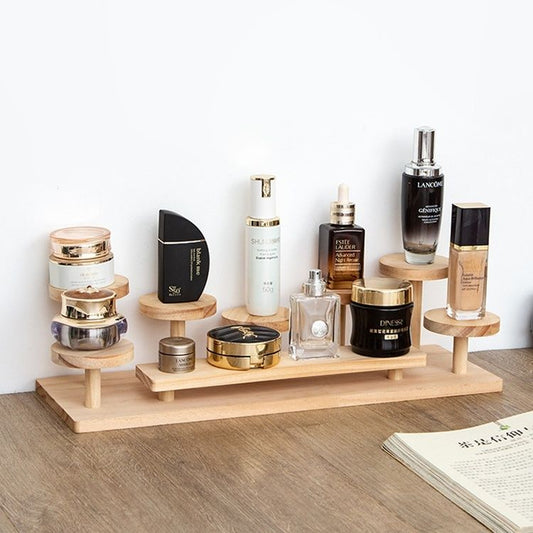 Modern Staircase Shelf - Multi-Purpose Wood Storage Rack for Books/Plants/Collectibles (Wall-Mounted Space Saver)