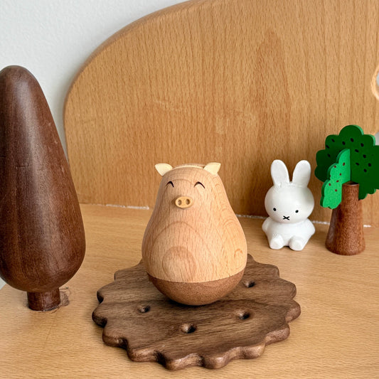 Wholesale Wooden Handicrafts – Creative Cartoon Animal New Year Decorations (Factory Direct, Bulk Discount, Eco-Friendly Gifts)