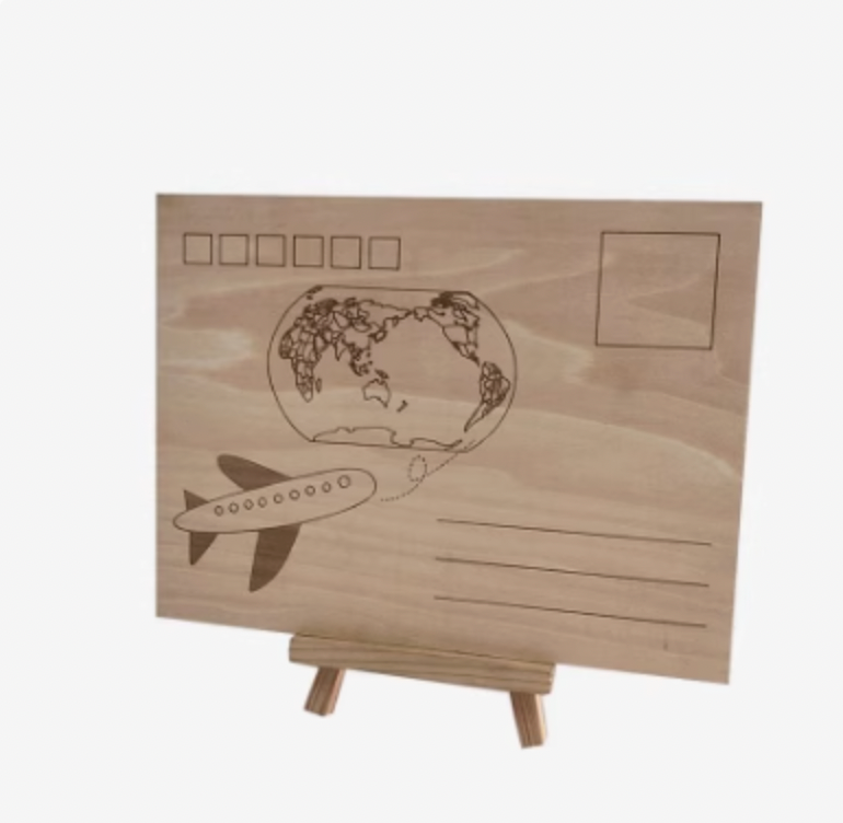 Luxury Laser-Cut Wooden Invitations - Custom Wedding/Birthday Cards with Gold Foil Stamping (100% Handmade)