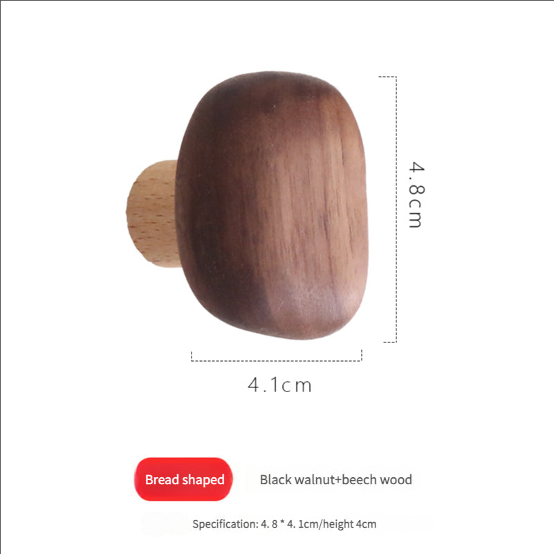 Walnut Wood Living Room Decoration, Hanging Hooks Behind The Door, Creative Design On The Entrance Wall, No Need To Drill Holes, Sticky Hooks, Hanging Hangers, Clothes, Bags