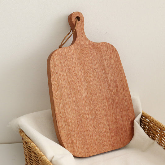 Solid Wood Cutting Board, Kitchen Cutting Fruit Board With Handle, Wooden Steak Breadboard, Cutting Vegetable Board, Cutting Board