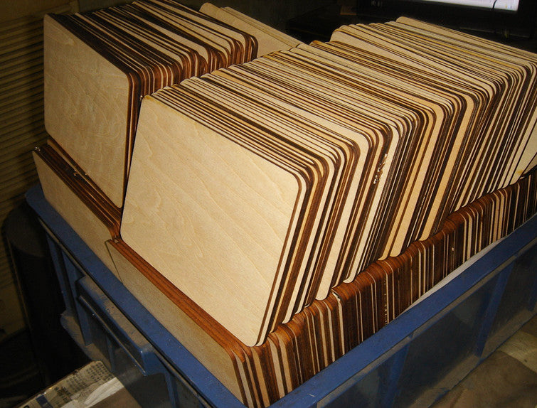 Blank Wooden Postcards, Wood Chips, Opposite Sex Wood Chips