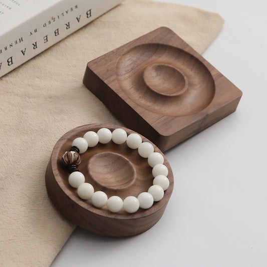 Solid Wood Bracelet Display Stand, Stationery Bracelet Storage Bracelet, Jewelry Accessories Tray, Ornaments, Photography Props Design Plate