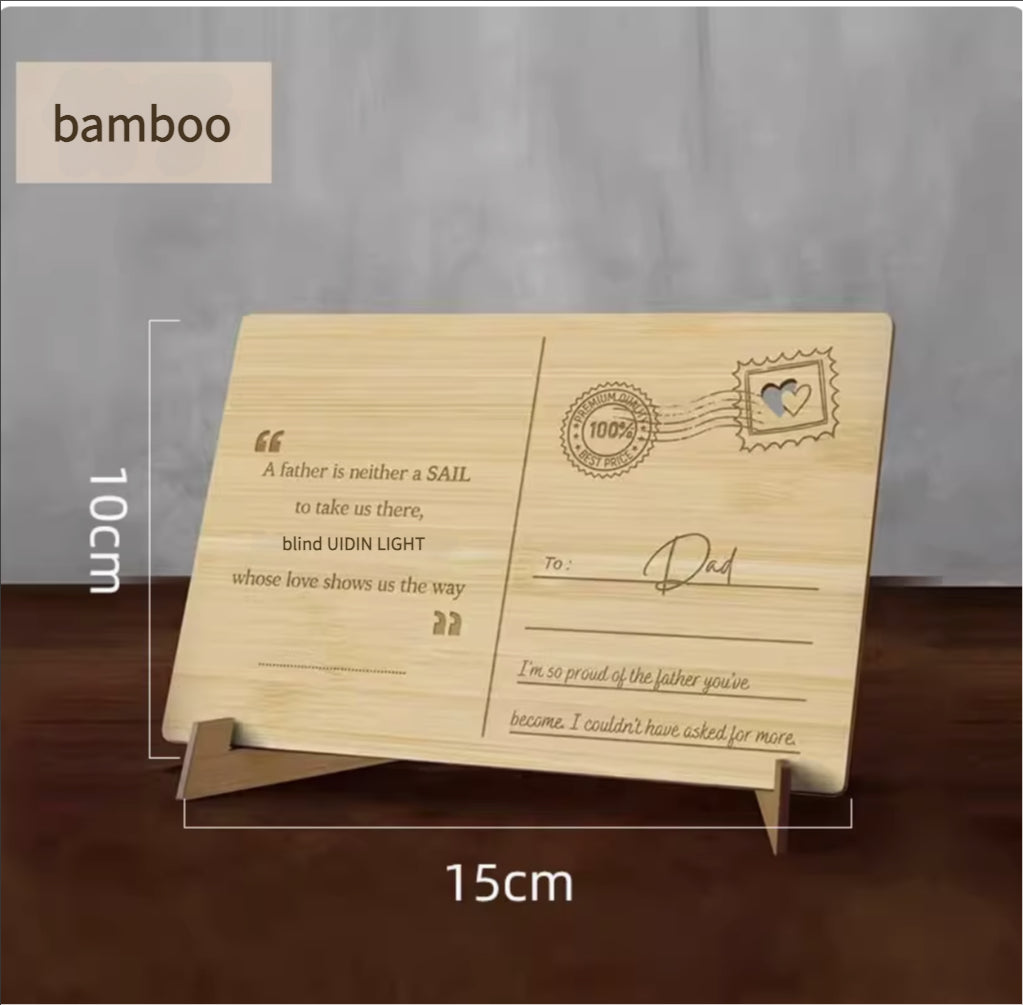 Personalized Wooden Greeting Cards - Customize for Birthdays/Weddings/Anniversaries (Eco-Friendly & Unique)