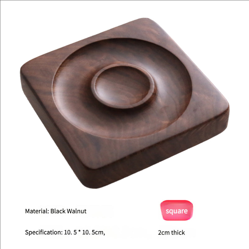 Black Walnut Solid Wood Bracelet Plate, Round Bead Loose Bead Bracelet Design Plate, Cultural Toy Display Stand, Solid Wood Bracelet Display Plate