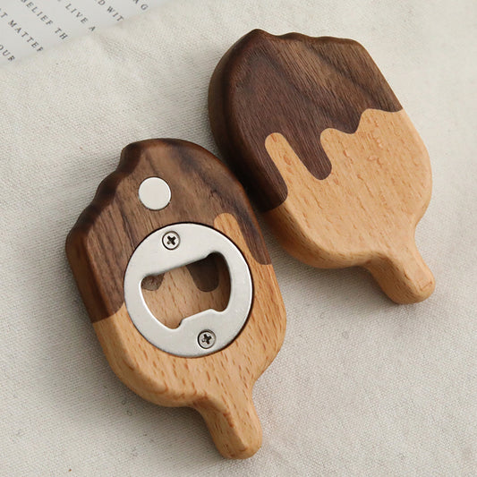 Creative Refrigerator Sticker Bottle Opener, Magnetic Beer Screwdriver, Ice Cream Shaped Bottle Opener, Kitchen Decoration