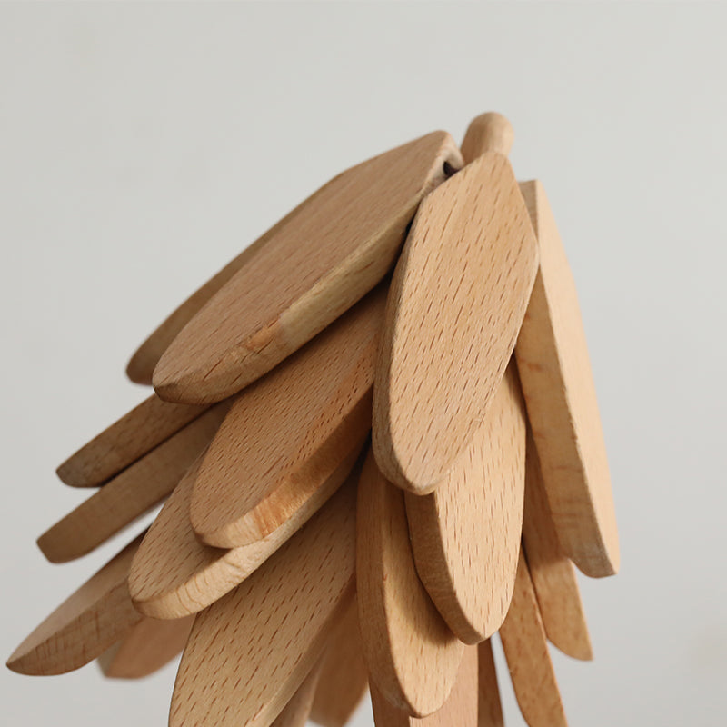 Artisan Wooden Hot Pad Set - 3-Layer Heat Resistant Trivets for Pots/Bowls (Eco-Friendly)