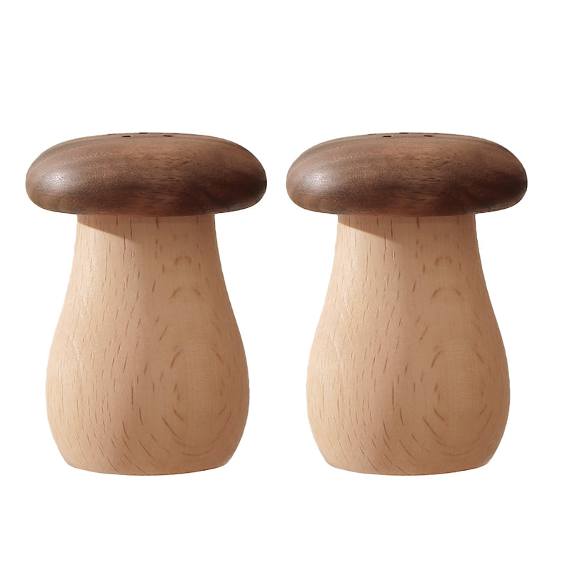 Adorable Mushroom Toothpick Holder - Solid Wood Dispenser for Kitchen/Dining Table (Gift-Ready)
