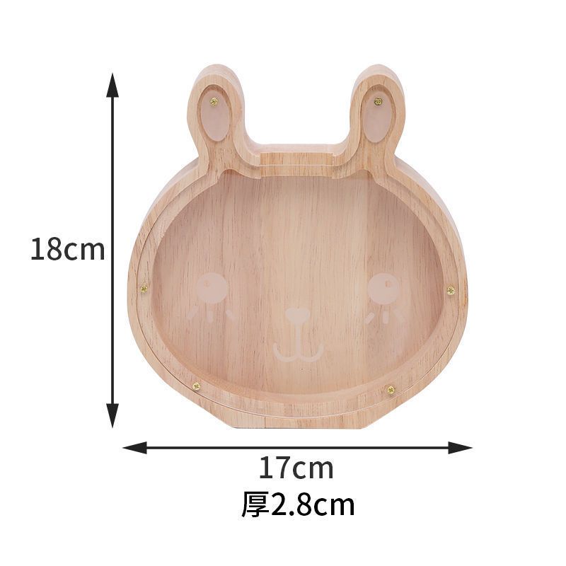 Solid Wood Piggy Bank With Twelve Zodiac Signs, Transparent Acrylic, Not Recommended, Can Only Enter But Not Exit. Savings Piggy Bank 2025 New Model