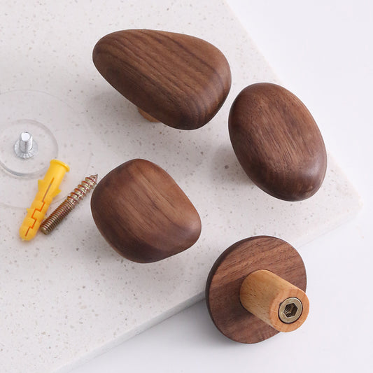 Walnut Wood Living Room Decoration, Hanging Hooks Behind The Door, Creative Design On The Entrance Wall, No Need To Drill Holes, Sticky Hooks, Hanging Hangers, Clothes, Bags