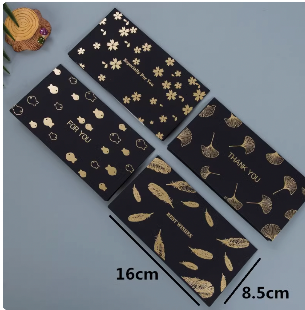 Korean Minimalist Wooden Cards - Laser Carved Greeting Set (Birthday/Thank You/Holiday) with Envelopes