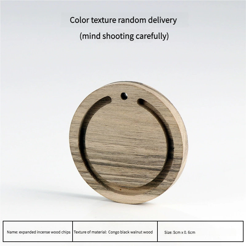Personalized Walnut Wood Aromatherapy Pendant – Engravable Essential Oil Diffuser for Car & Backpack, Luxury Handmade Perfume Gift (Solid Wood, Free Engraving)