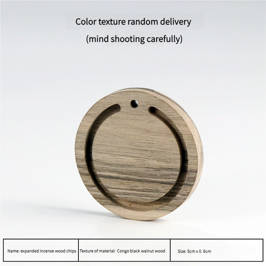Personalized Walnut Wood Aromatherapy Pendant – Engravable Essential Oil Diffuser for Car & Backpack, Luxury Handmade Perfume Gift (Solid Wood, Free Engraving)
