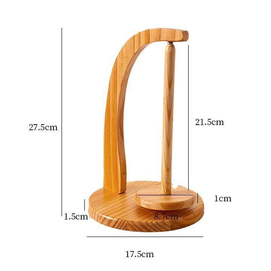 Multi-Purpose Yarn Organizer - Wooden Rotatable Thread Spool with Anti-Slip Base | Ideal for Crochet/Embroidery/Yarn Craft