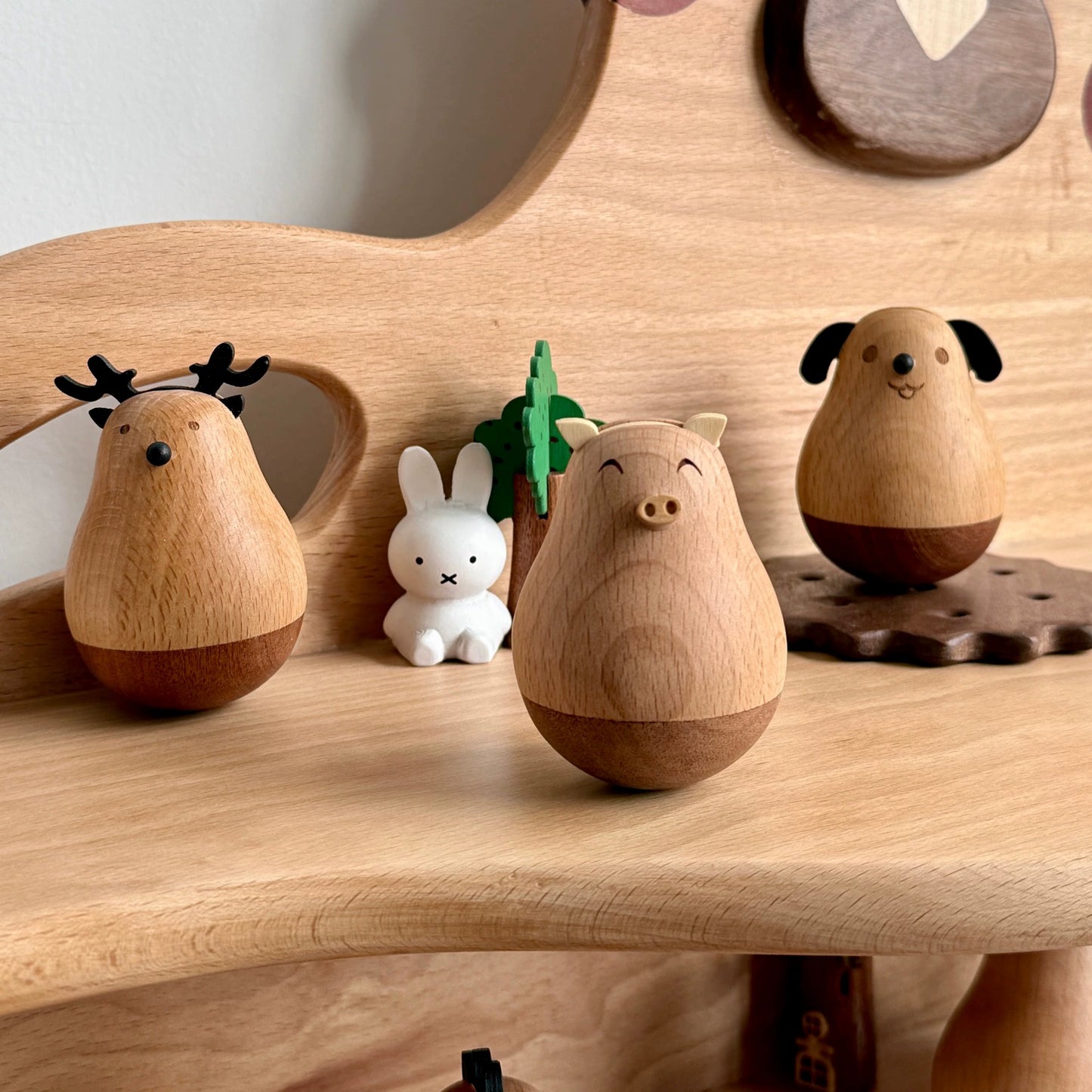 Wholesale Wooden Handicrafts – Creative Cartoon Animal New Year Decorations (Factory Direct, Bulk Discount, Eco-Friendly Gifts)