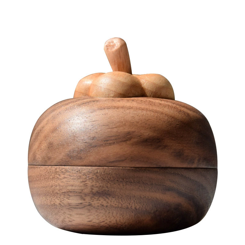 Luxury Black Walnut Diffuser - Handcrafted Wood Aroma Ornament for Bedroom/Office (No Flame Essential Oil Dispenser)