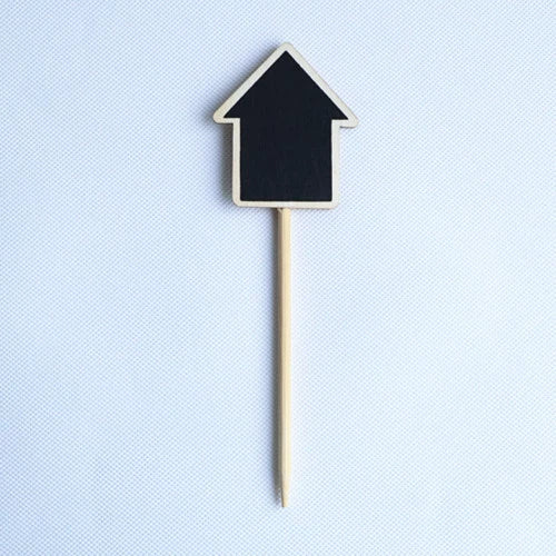 Mini Wooden Blackboard Message Board – Succulent Plant Label, Kids Chalkboard Sign & Home Decor (5x7cm, Eco-Friendly, Gift for Teachers/Moms)
