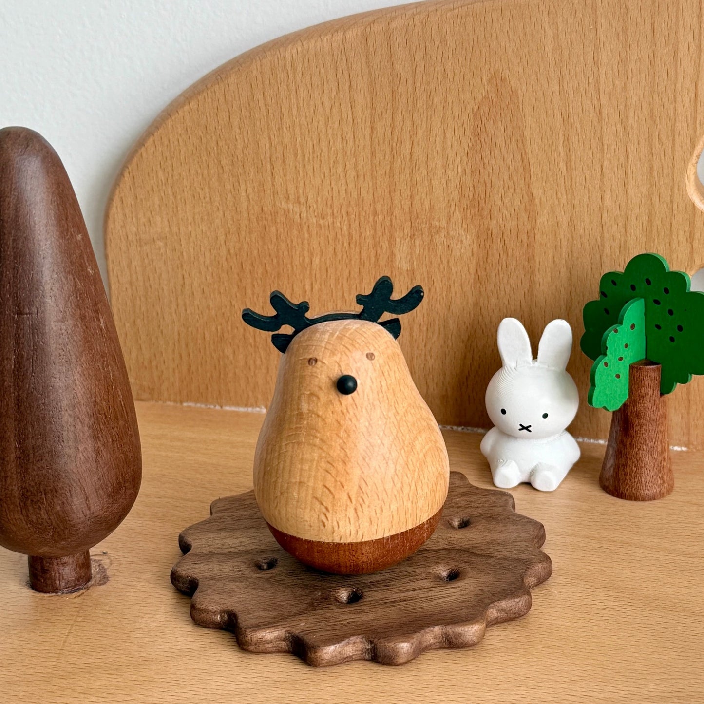 Wholesale Wooden Handicrafts – Creative Cartoon Animal New Year Decorations (Factory Direct, Bulk Discount, Eco-Friendly Gifts)