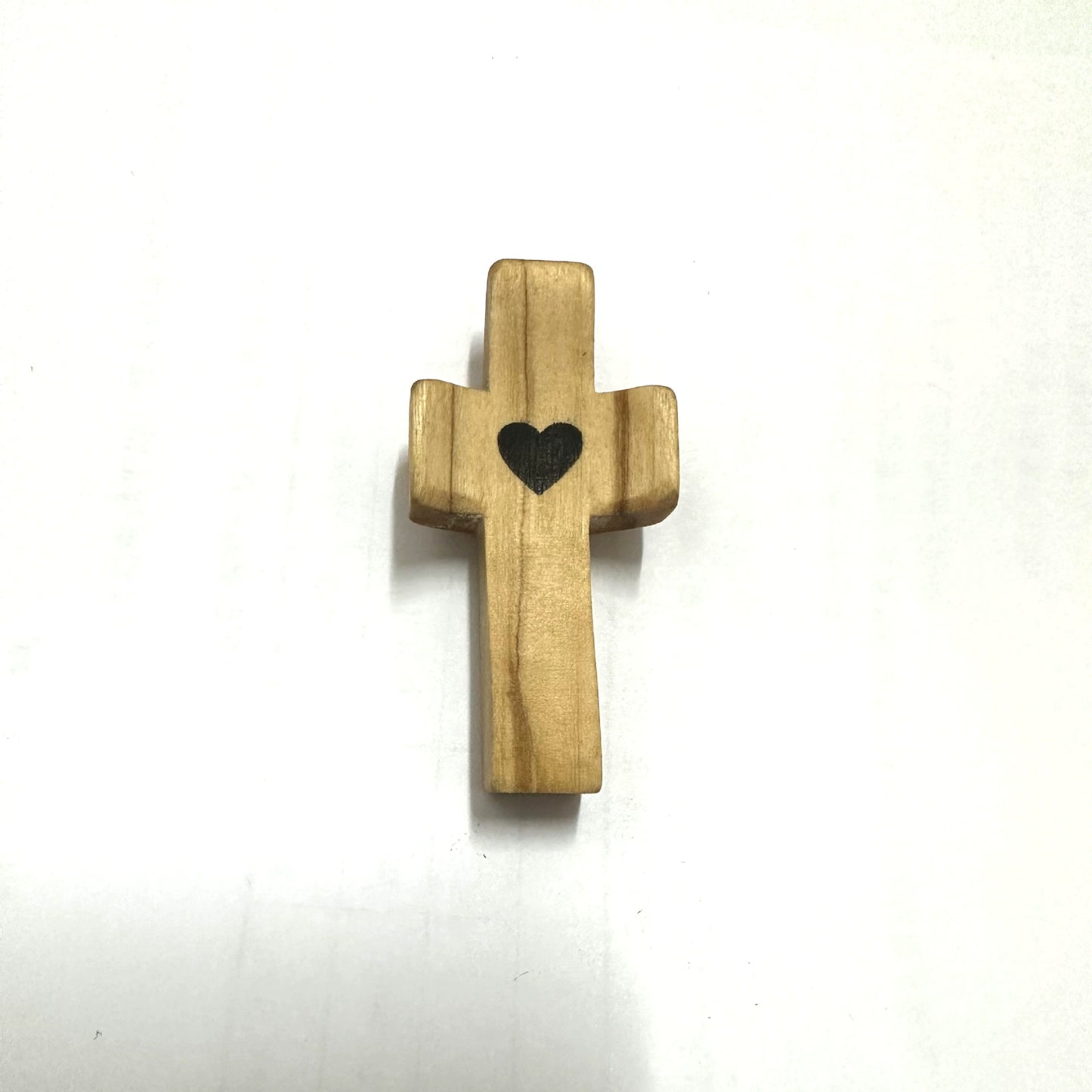 Handmade Black Walnut Thumb Cross – Wooden Easter Church Handle (Pocket-Sized Prayer Gift, Simple & Elegant Design, Ideal for Christians)