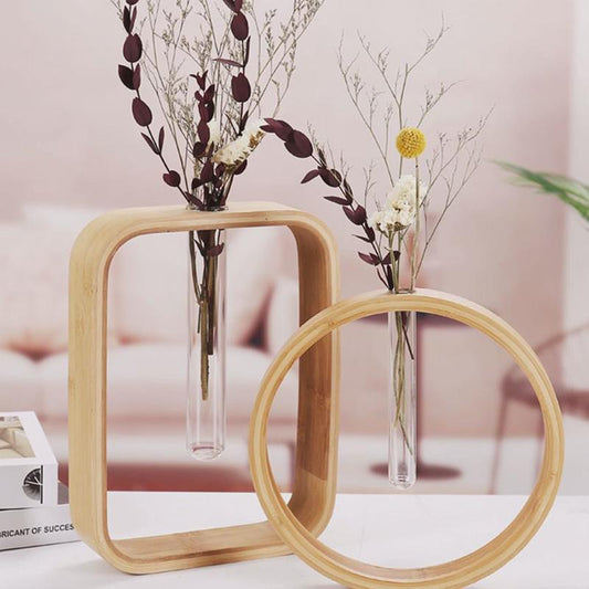 Scandinavian Wall Flower Pots - Minimalist Hanging Hydroponics for Indoor Plants | Geometric Wall Art & Home Greenery Decor