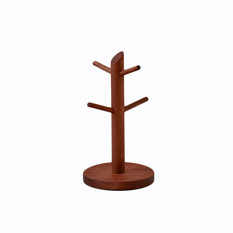 Solid Wood Hanging Cup, Key Jewelry Rack, Lightweight Living Room Entrance Wooden Frame, Water Cup, Milk Cup Storage Creativity