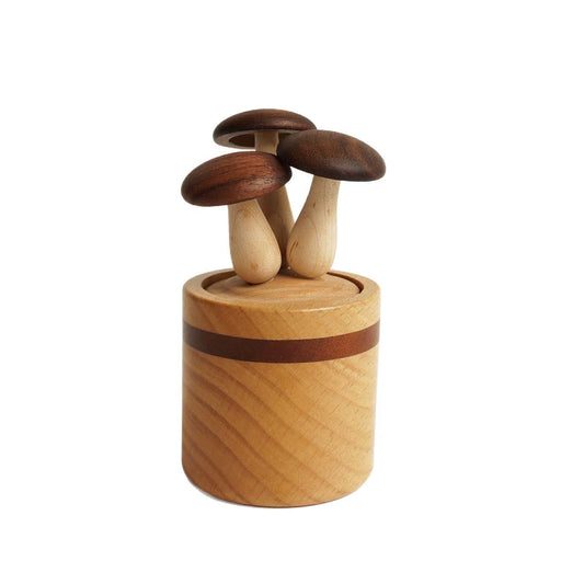 Wooden Mushroom Aroma Diffuser - Essential Oil Diffuser for Home & Office, Handmade Wooden Aromatherapy Gift (Healing Series, Festive Decor, Trendy Eco-Friendly Toy)