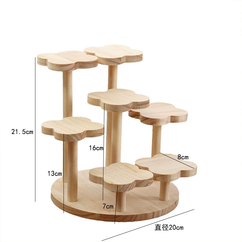 Modern Staircase Shelf - Multi-Purpose Wood Storage Rack for Books/Plants/Collectibles (Wall-Mounted Space Saver)
