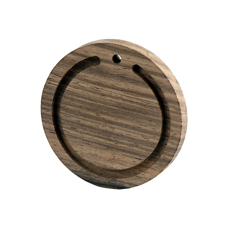 Personalized Walnut Wood Aromatherapy Pendant – Engravable Essential Oil Diffuser for Car & Backpack, Luxury Handmade Perfume Gift (Solid Wood, Free Engraving)