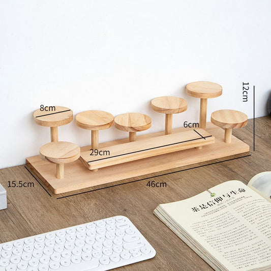 Display Rack, Storage Rack, Staircase Solid Wood Creative Decoration, Display Stand, Display Rack, Storage Of Desserts