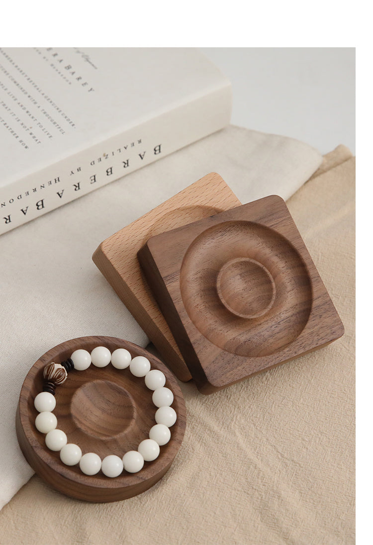 Solid Wood Bracelet Display Stand, Stationery Bracelet Storage Bracelet, Jewelry Accessories Tray, Ornaments, Photography Props Design Plate